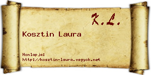 Kosztin Laura névjegykártya